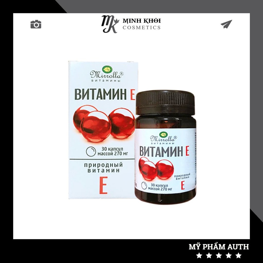Vitamin E đỏ Nga 270mg | Thế Giới Skin Care