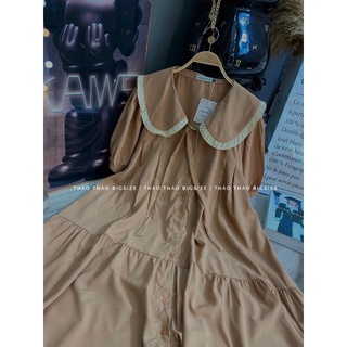 [MÚP BIGSIZE 60-100KG] Đầm babydoll cổ bèo