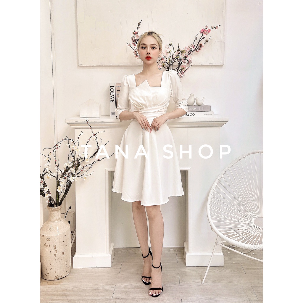Đầm dự tiệc Đầm xếp ly ngắn dáng A dễ thương phù hợp mặc đi tiệc, đi chơi TANA D0451 | BigBuy360 - bigbuy360.vn