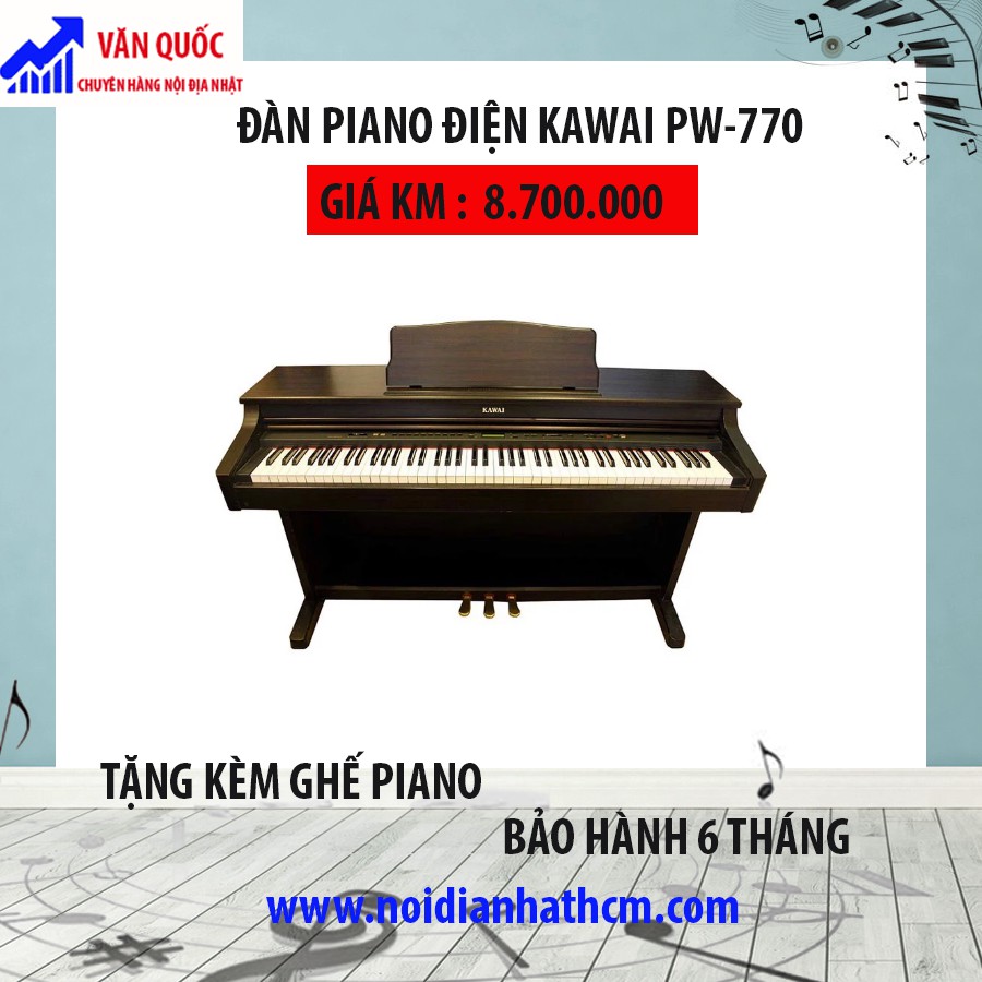 ĐÀN PIANO ĐIỆN KAWAI PW 770 hàng nội địa Nhật