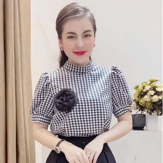 Hoa cài áo handmade hoa hồng đen- 13