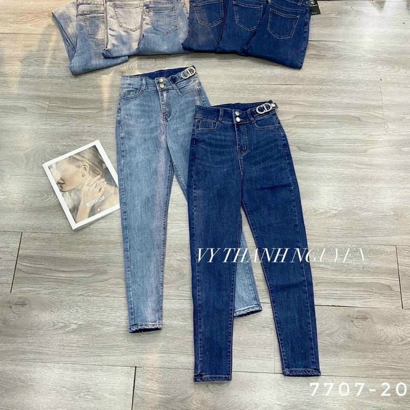 QUẦN JEAN ÔM LƯNG KHOEN CD