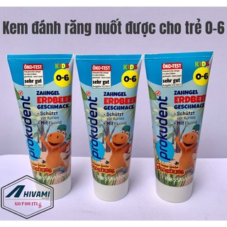 Kem đánh răng nuốt được cho bé Prokudent Khủng Long - Hàng Đức