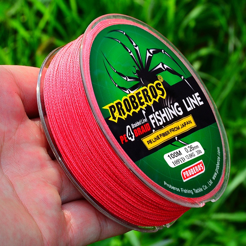 Tokushima Cuộn Dây Câu Cá 100M Bện 4 Sợi 6-100Lb Chất Liệu Pe
