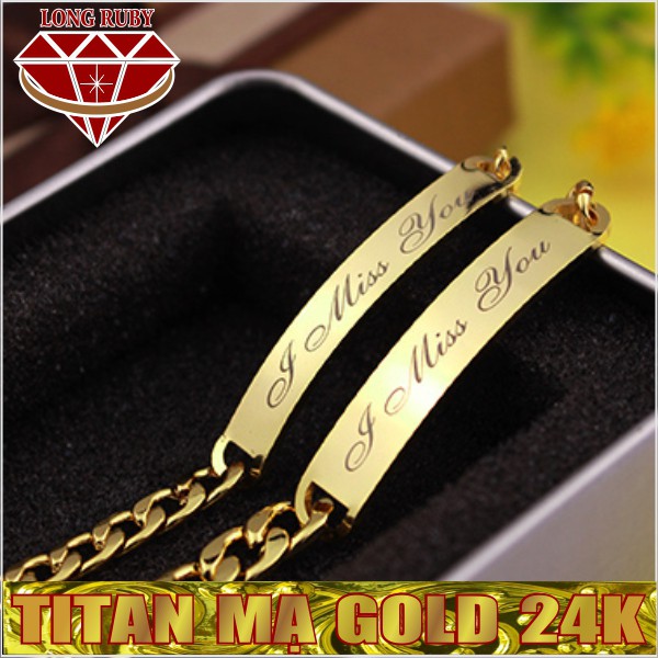 LẮC CẶP MẠ VÀNG 24K YOU & ME | LẮC TAY CẶP TÌNH NHÂN