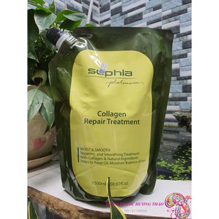 Dầu hấp ủ tóc Sophia Platinum Collagen Repair Treatment 1500ml