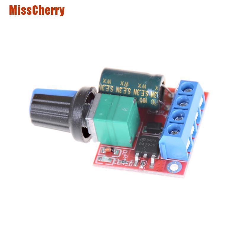 [MissCherry] Mini Dc Motor Pwm Speed Controller 5A 4.5V-35V Speed Control Switch Led Dimmer