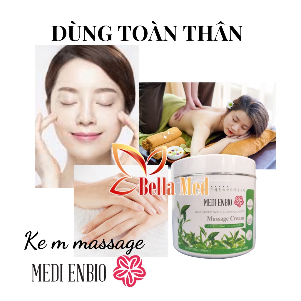 kem massage mặt Medi Enbio trà xanh 450gram - Hàn Quốc