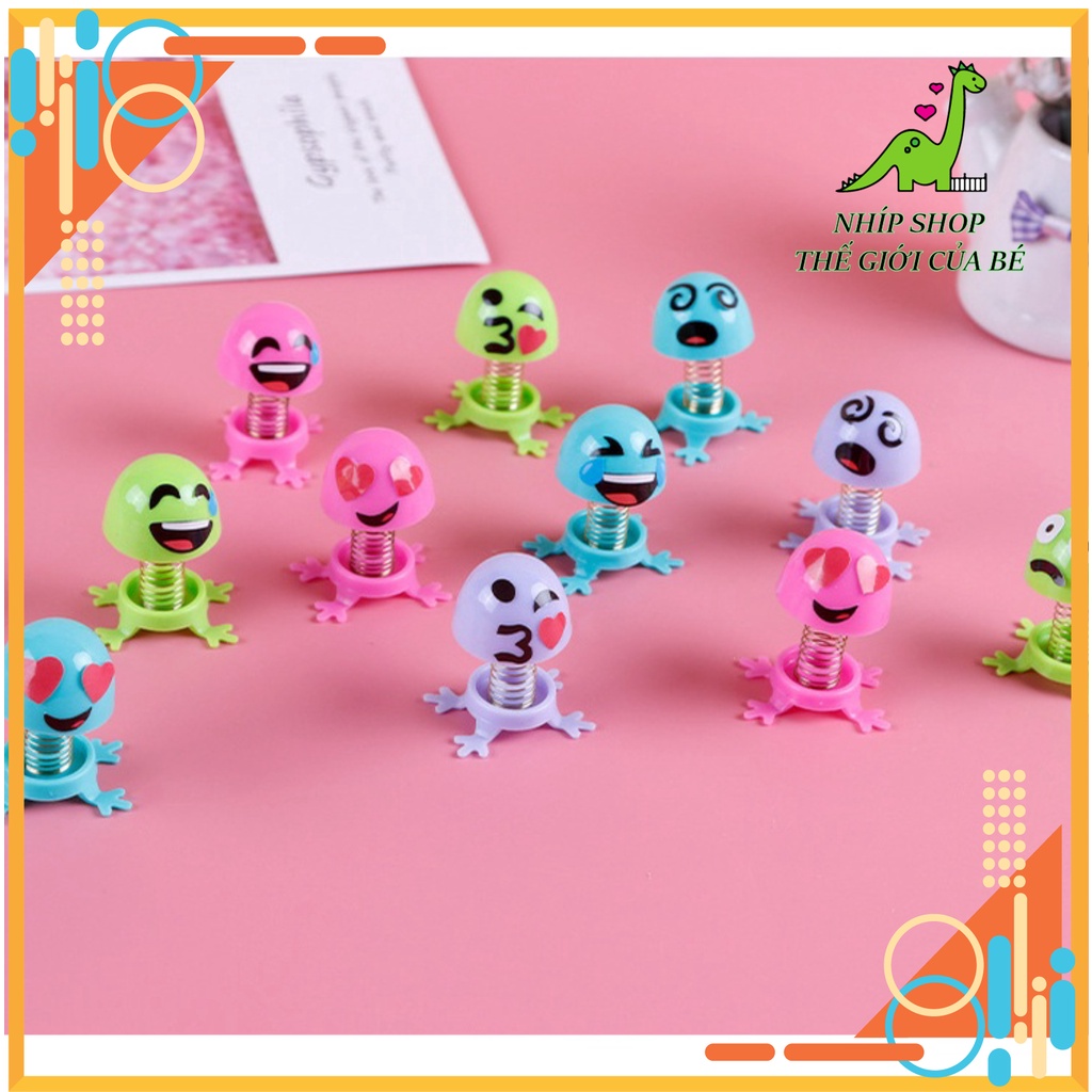 Đồ chơi Mặt cười lò xo emoji thú nhún nhảy Đồ chơi cho bé Trang trí xe hơi