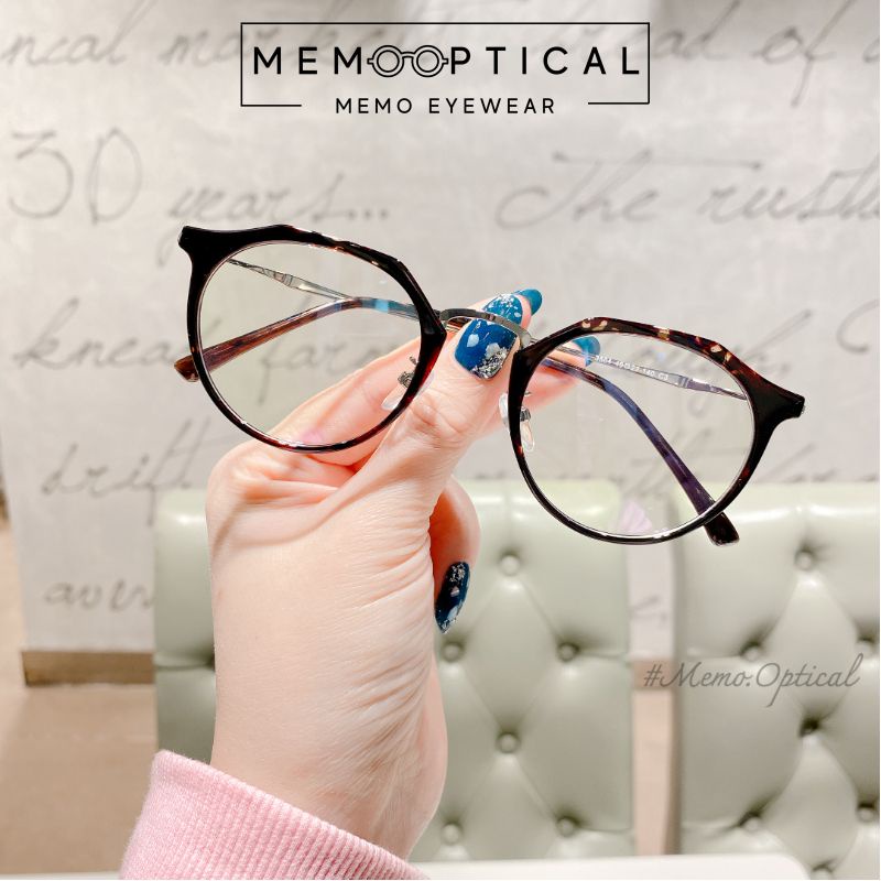 Gọng Kính Hàn Quốc Dáng Mắt Mèo LookFace 3504 Phong Cách Thời Trang Memo Optical