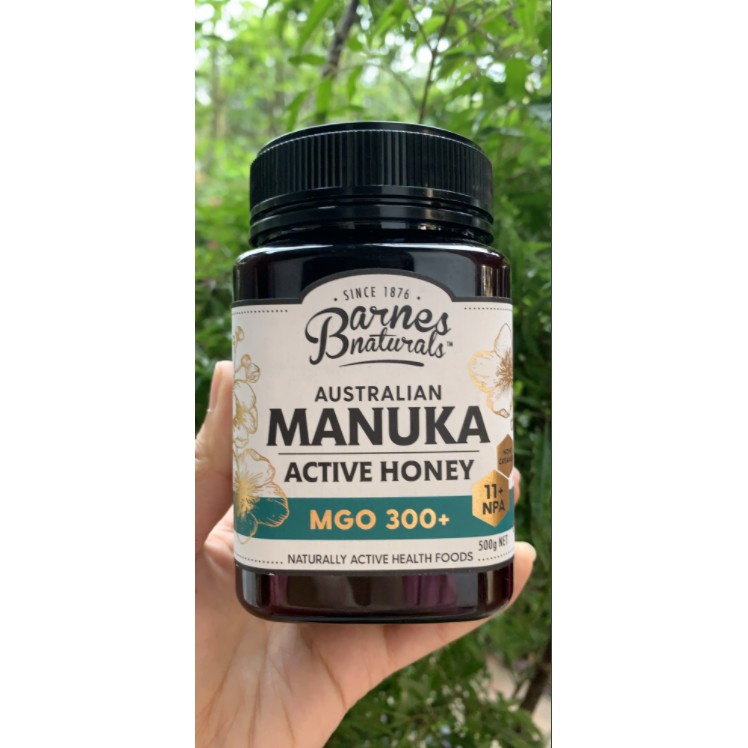 [Đắt Như Vàng] Mật Ong Barnes Naturals Australian Manuka Honey 500G Mgo 300+ nguyên chất 100% thiên nhiên