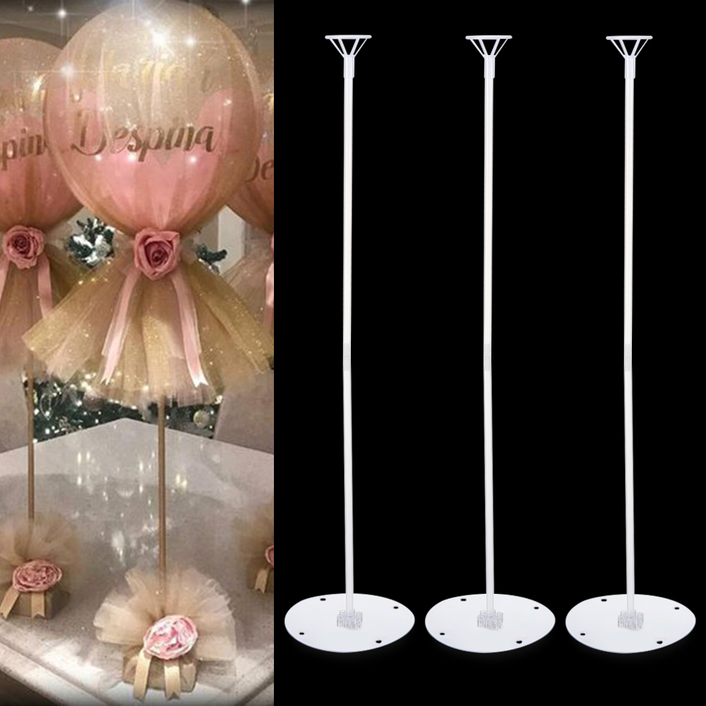 KRNY Christmas Balloon Stand Birthday Decoration Base Tube Sets Column Stands Rack Wedding Favors Baby Shower Party Supplies Romantic Balloon Support