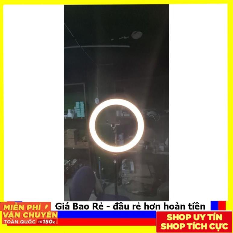 Trợ giá'' Đèn Livestream 26cm Full Bộ Gồm Chân Đèn Và Giá Đỡ Điện Thoại, Hỗ Trợ Bán Hàng, Make Up, Nối Mi