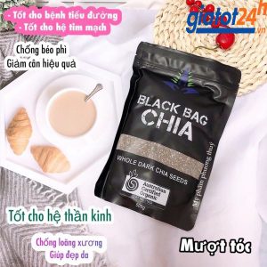 HẠT CHIA ÚC HỮU CƠ BLACK BAG SUPER FOOD 500G CHÍNH HÃNG - 9441