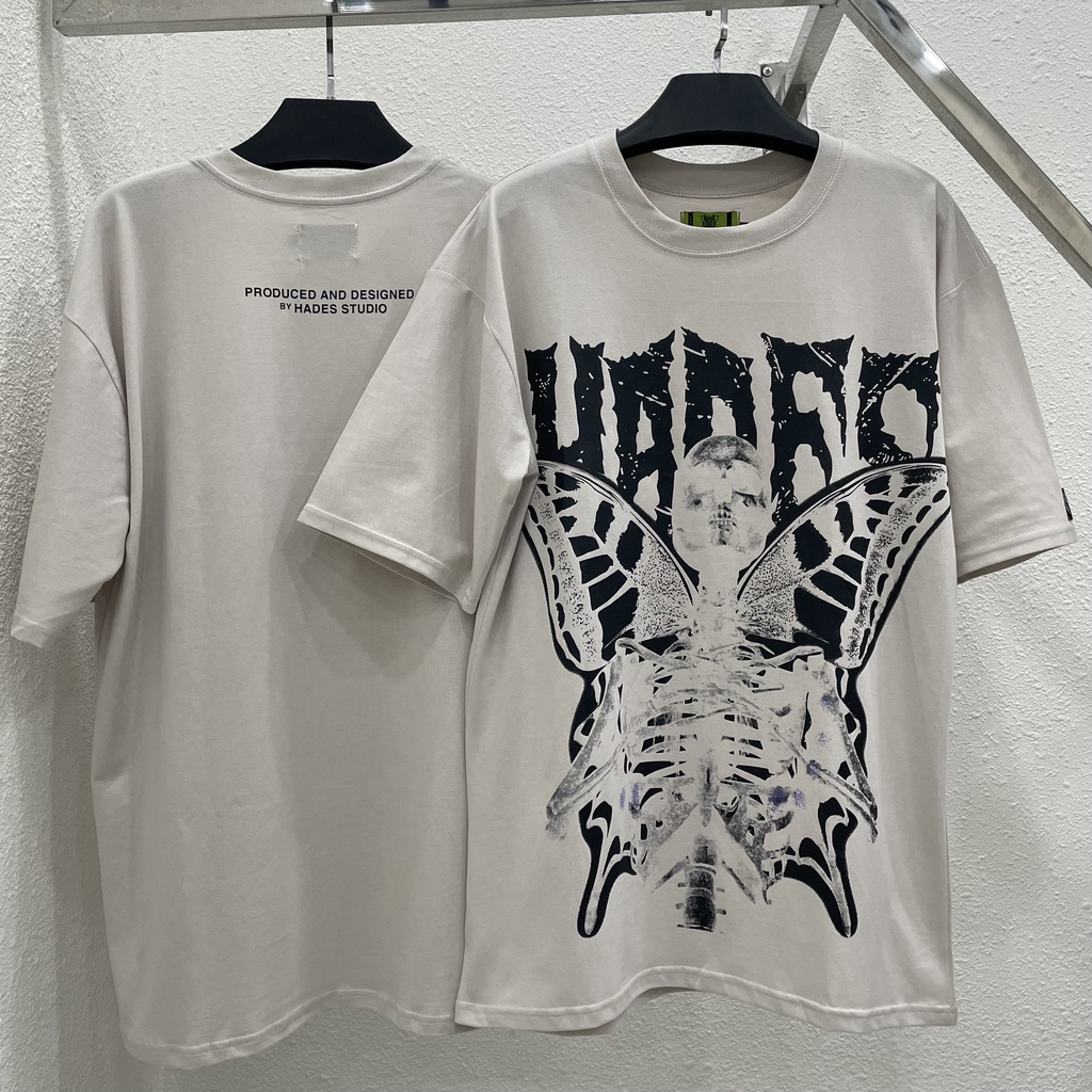 Áo thun HADES SKULL BUTTERFLY TEE áo thun tay ngắn nam nữ chất cotton cao cấp