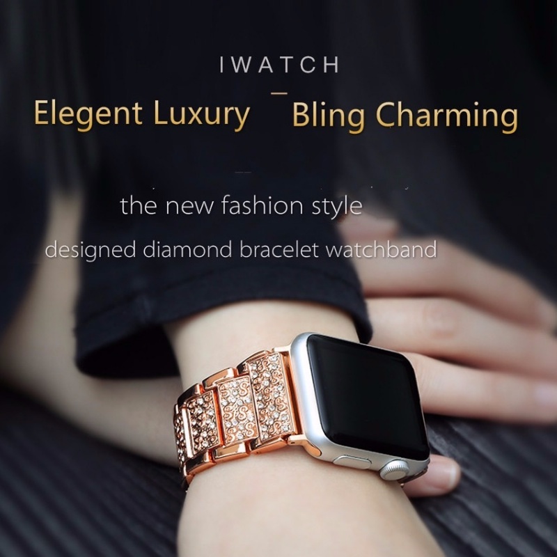 Dây Đeo Đồng Hồ Bằng Kim Loại 40mm 45mm 44mm 41mm 42mm 38mm Cho iwatch Series 7 SE 6 5 4
