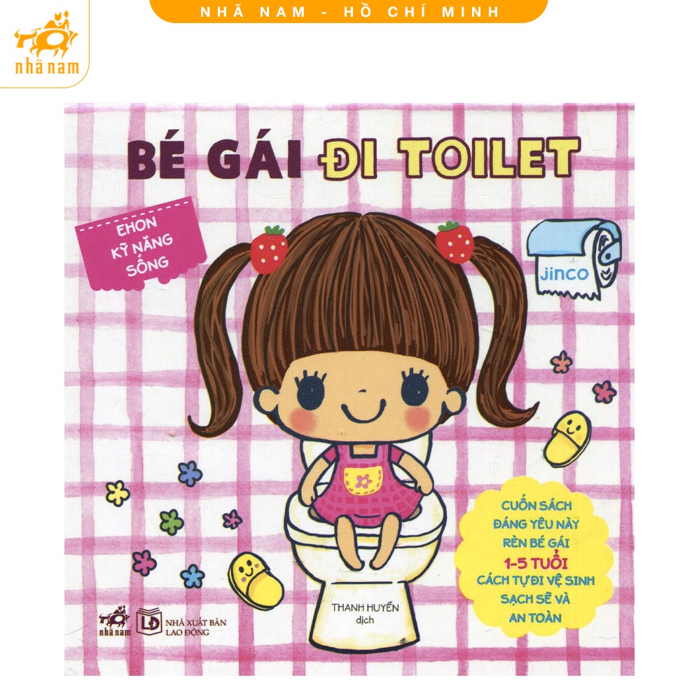 Sách - Ehon kỹ năng sống - Bé gái đi toilet Nhã Nam