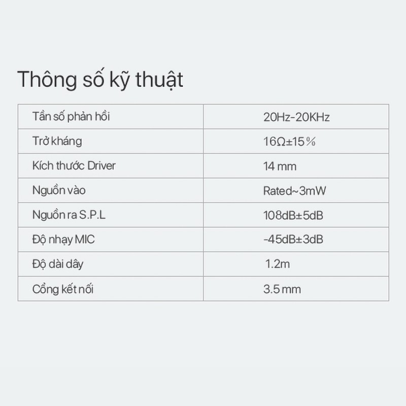 Tai nghe nhét tai ACOME AW01 thiết kế nhỏ gọn vừa vặn với tai cho cảm giác dễ chịu, thoải mái khi đeo, nút nhấn đa năng