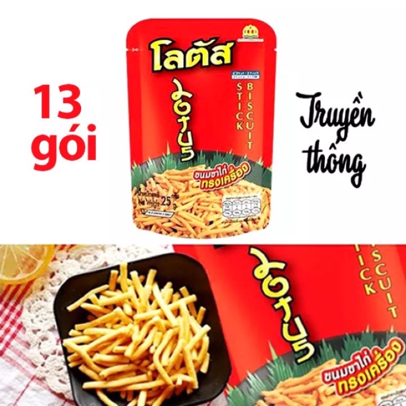 [Combo 13 gói ] Bánh que thái 25g/ gói SIÊU NGON-ĂN VẶT