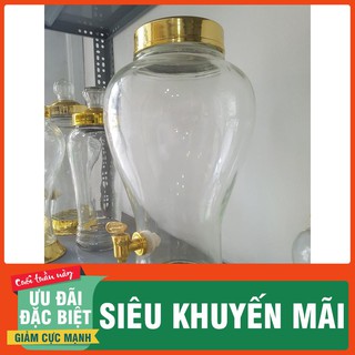 Bình thủy tinh ngâm rượu 6L VN (có van, không van) - Thảo Dược Thanh Bình