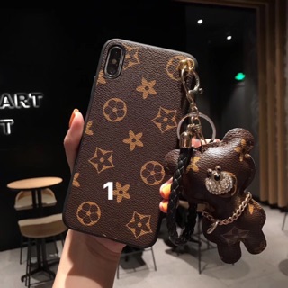 (3 mẫu) Ốp Thương hiệu gấu da IPHONE