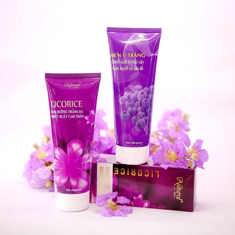 [QUÀ 🎁] Combo Men ủ Body + Body Cam Thảo Natural Spa