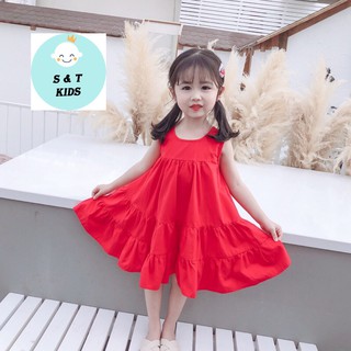 Áo đầm kèm nón cho bé