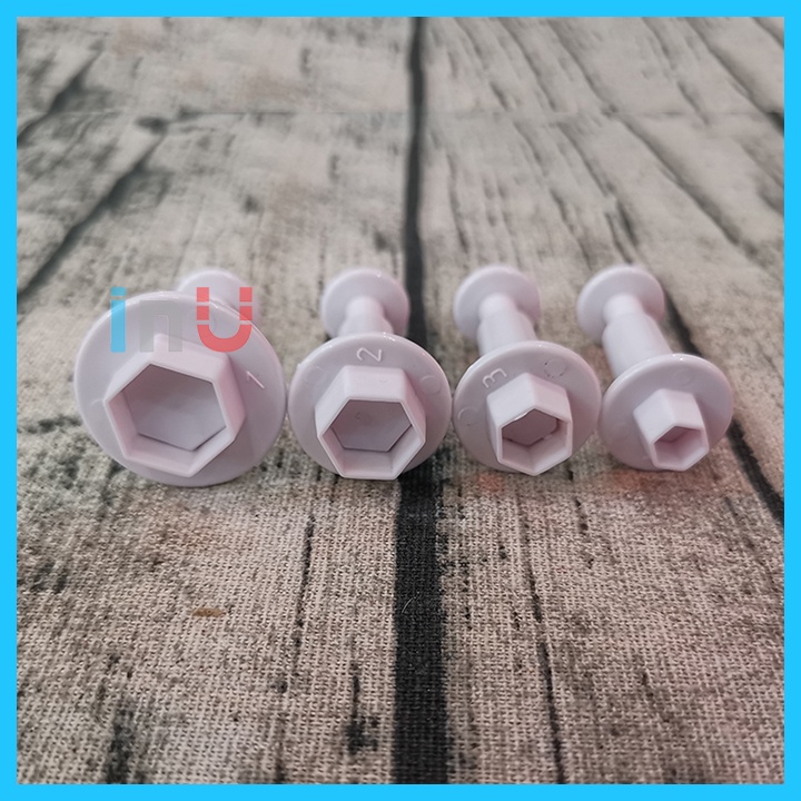 HCM - Bộ khuôn cutter hình khối Tròn Vuông Chữ nhật Tim…cắt fondant trang trí bánh BCT