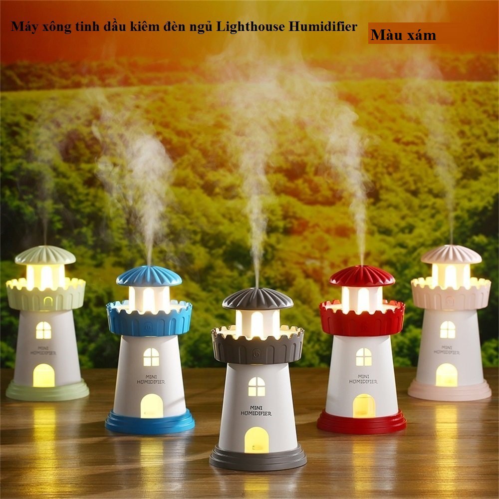 Máy xông tinh dầu Lighthouse Humidifier (Grey) - H_Shop_VN