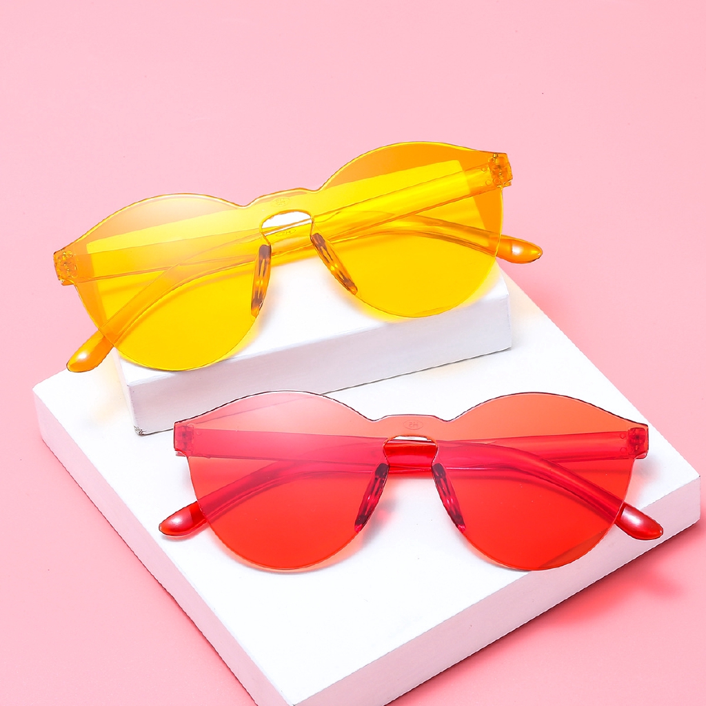 Fashion Styling Candy Color Thin Unisex Sunglasses