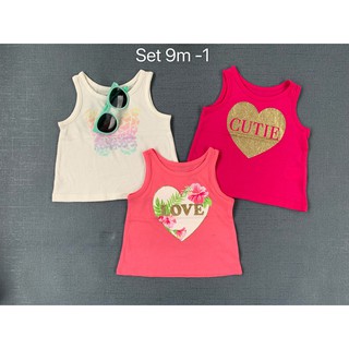 [ÁO BA LỖ BÉ GÁI] 100% cotton hãng Place