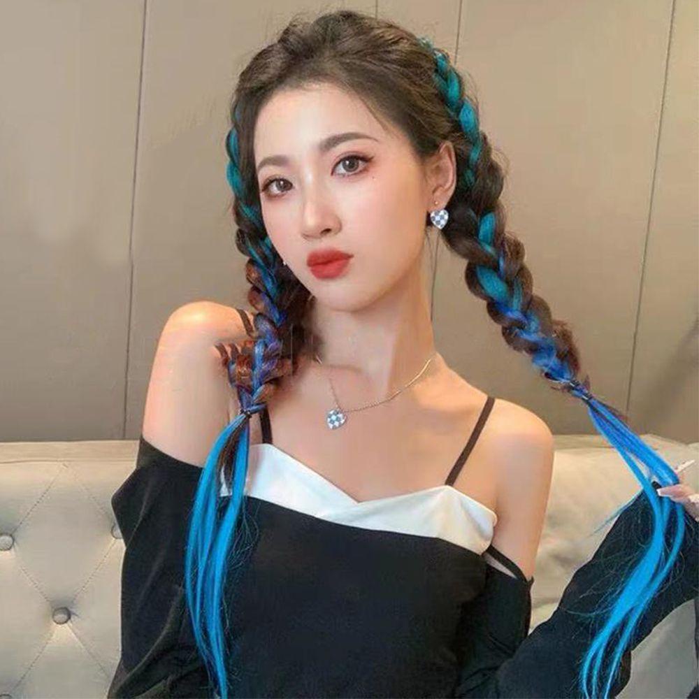 Tóc Giả 10 Màu Bắt Sáng Tự Nhiên Kháng Nhiệt Thương Hiệu Danielo