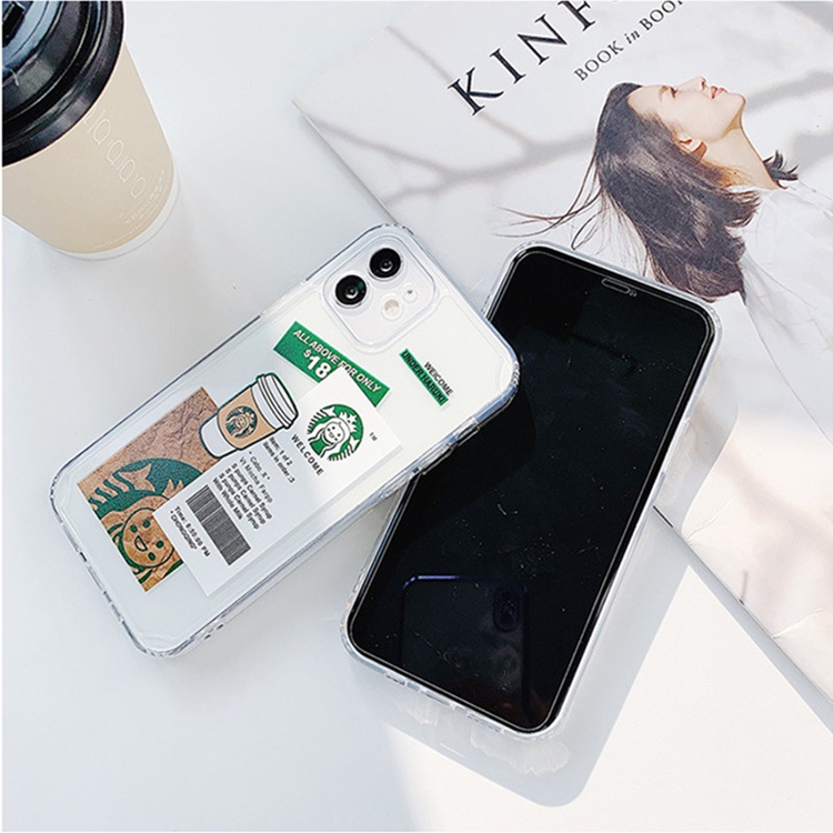 Ốp điện thoại hình gấu nhỏ Starbucks cho iPhone 6/6plus/6s/6splus/7/7plus/8/8plus/X/Xs/Xr/Xsmax/11/12/13 pro/promax | BigBuy360 - bigbuy360.vn