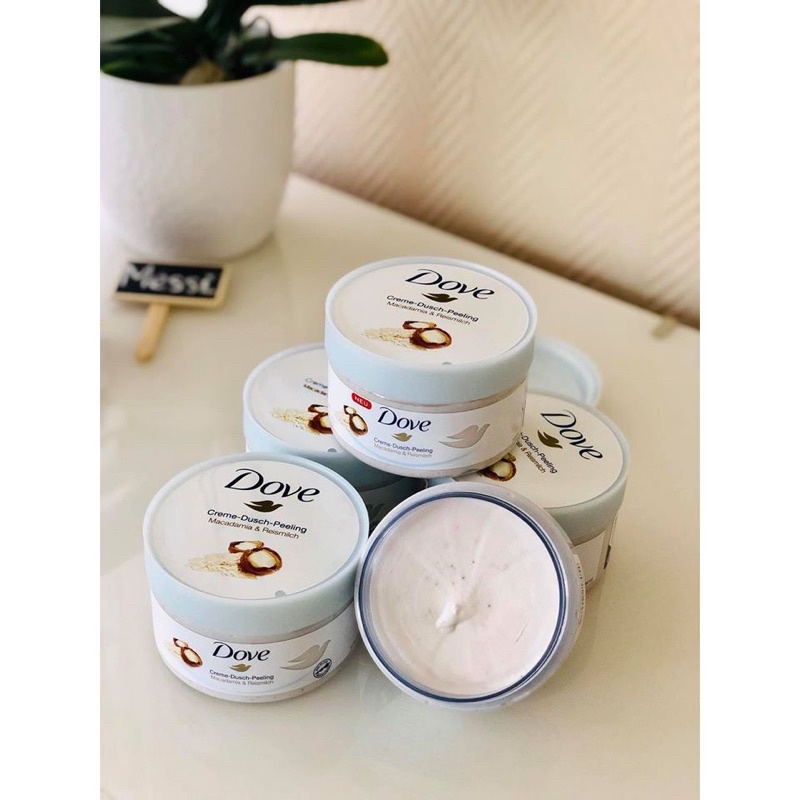 [SẴN] Tẩy da chết, tế bào chết body Dove Exfoliating body polish dưỡng trắng, sáng da