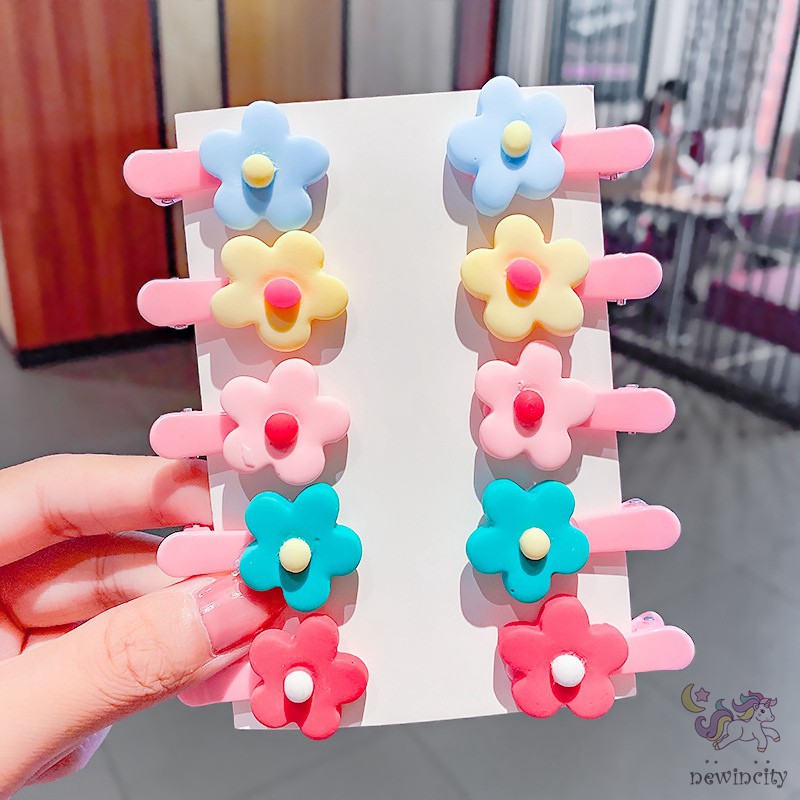 Bộ Phụ Kiện Kẹp Tóc Hình Trái Cây Dễ Thương Cho Bé Gái