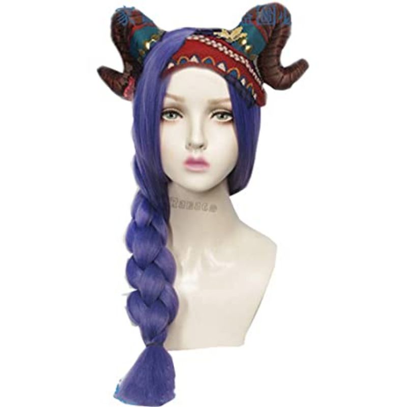 [sẵn] Wig/tóc giả Fiona skin bất hạnh - Identity V màu xanh dương đậm (nữ chủ tế) [Miu Cosplay]