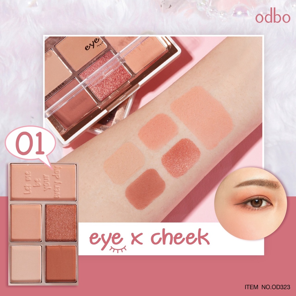 Bảng mắt odbo OD1044 eye x cheek palette - shopmpThai