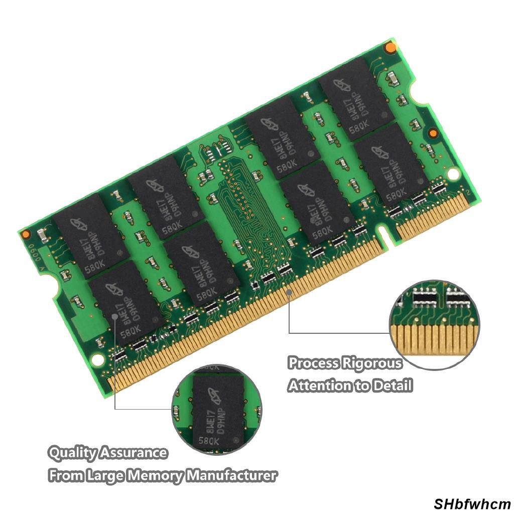 Set 2 Thẻ Nhớ Ram Crucial 4gb 2gb Ddr2 800m / S Pc2-6400 200pin Cho Laptop Notebook Sodimm | BigBuy360 - bigbuy360.vn