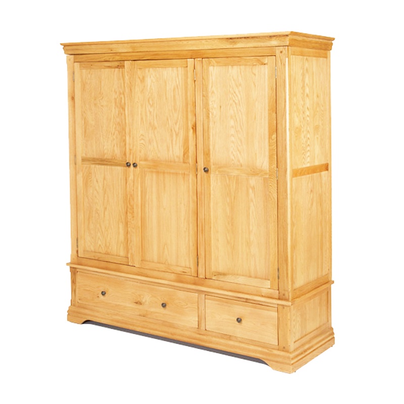 Tủ quần áo Victoria 3 cánh gỗ sồi IBIE nhiều tùy chọn