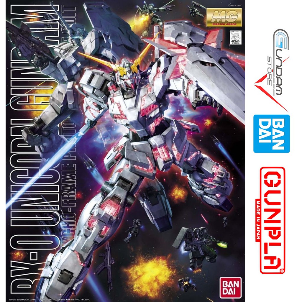 Gundam Bandai MG Unicorn Ova Gundam UC Mô Hình Nhựa Đồ Chơi Lắp Ráp Anime Nhật Tỷ lệ 1/100