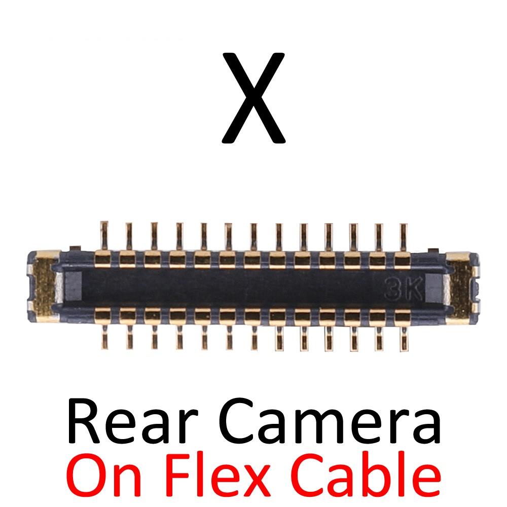 Set 2 Cổng Kết Nối Camera Phía Sau Cho IP X XR XS Max