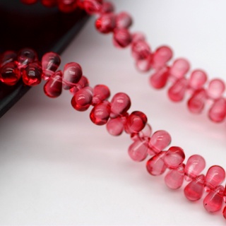 Bộ 50 Hạt Đá Thủy Tinh Hình Giọt Nước Màu Gradient 5x6mm Dùng Làm Trang Sức Vòng Tay