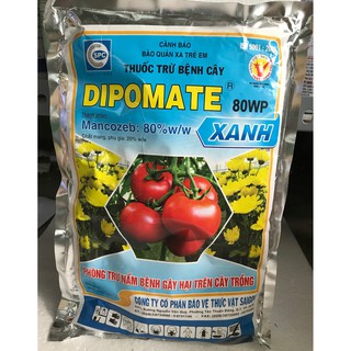 Thuốc Trừ Nấm Bệnh Trên Nhiều Loại Cây Trồng Mancozeb Xanh  DIPOMATE  túi 1kg