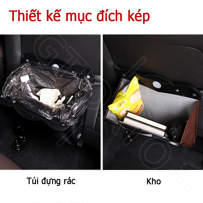 GTIOATO Thùng Rác Ô Tô TúI Treo Sau Ghế Ô Tô Da Thùng Đựng Rác Ô Tô Thùng Rác Treo Sau Ghế Xe Hơi Túi Để Đồ Sau Ghế Ô Tô Túi Để Đồ Sau Ghế Ô Tô Cho Peugeot 3008 2008 307 405 207 208 206 306 5008 406 407 308 4008 Rcz 408