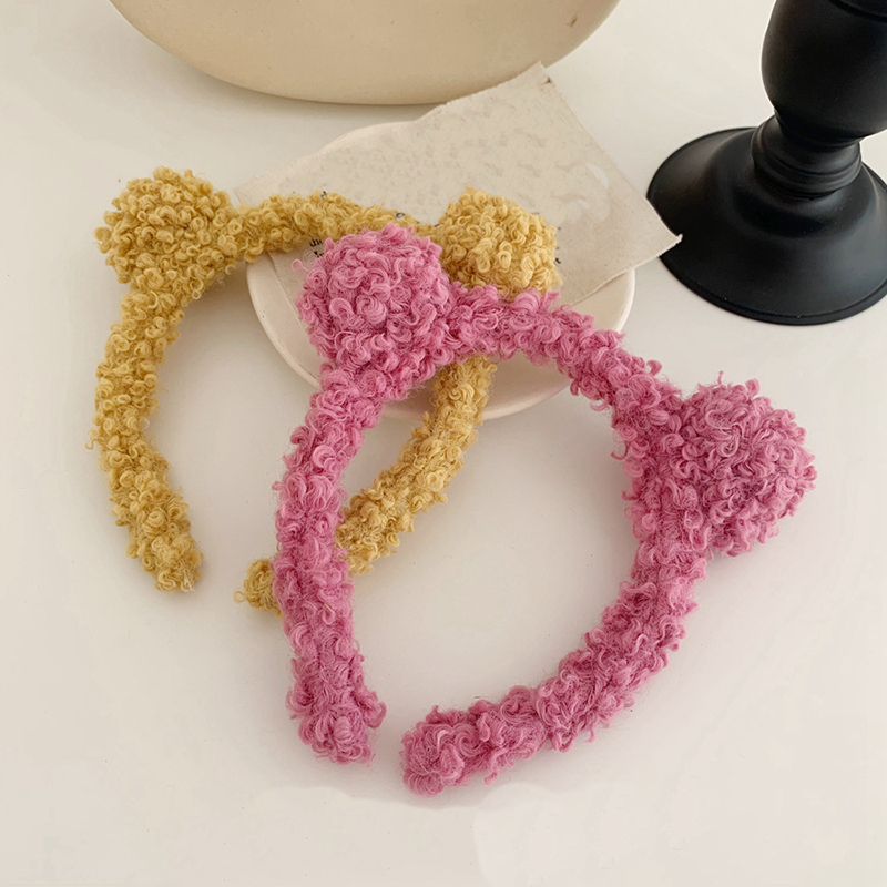 Cài Tóc Đính Quả Bông Thời Trang Hàn Quốc Cho Nữ  (Hairband Scrunchies)