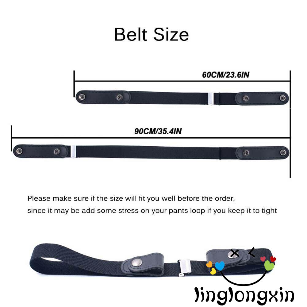 Dây thắt lưng thời trang không khóa dành cho nam nữ