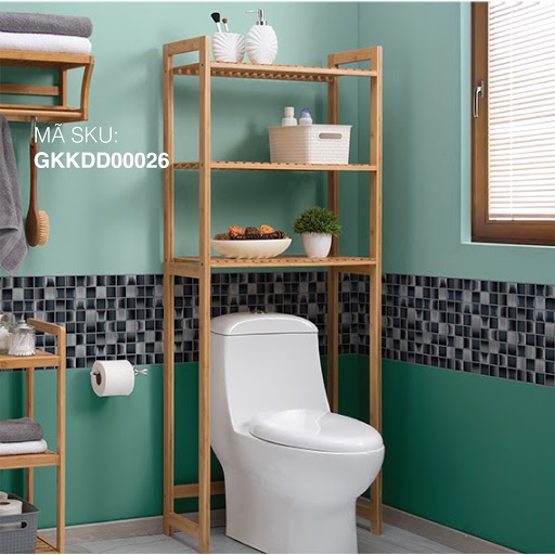 Kệ gỗ để đồ sau Toilet GIÁ RẺ VÔ ĐỊCH | BigBuy360 - bigbuy360.vn