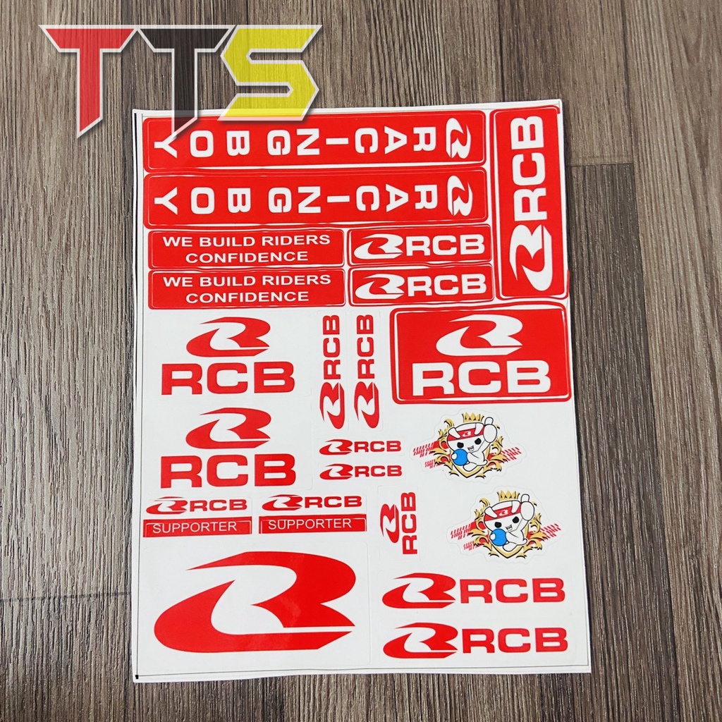 Bộ tem Decal logo nhiều chủ đề dán trang trí xe máy, nón bảo hiểm chất liệu nhựa PVC chống nước