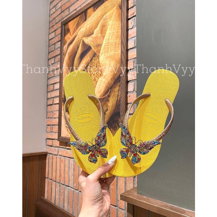 Dép kẹp nữ chram đính đá havaianas