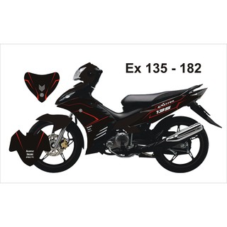 Tem Trùm Exciter 135 Đen Chỉ Đỏ-182